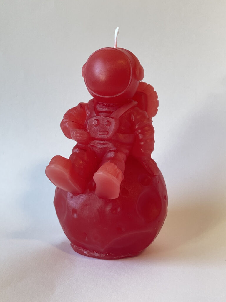 Kerze Astronaut