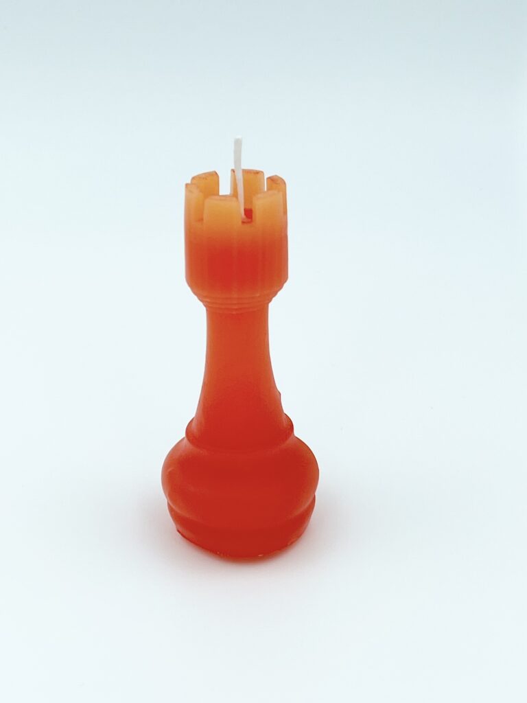 Kerze Schachfigur Turm
